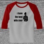 Raglan 3/4 Roundneck Shirt (Gray Body) Thumbnail