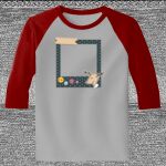 Raglan 3/4 Roundneck Shirt (Gray Body) Thumbnail