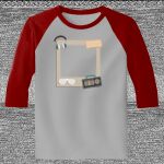 Raglan 3/4 Roundneck Shirt (Gray Body) Thumbnail