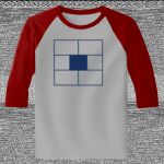 Raglan 3/4 Roundneck Shirt (Gray Body) Thumbnail