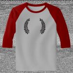 Raglan 3/4 Roundneck Shirt (Gray Body) Thumbnail