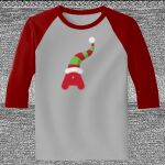 Raglan 3/4 Roundneck Shirt (Gray Body) Thumbnail