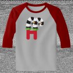 Raglan 3/4 Roundneck Shirt (Gray Body) Thumbnail