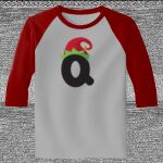 Raglan 3/4 Roundneck Shirt (Gray Body) Thumbnail