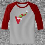 Raglan 3/4 Roundneck Shirt (Gray Body) Thumbnail