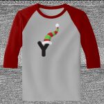 Raglan 3/4 Roundneck Shirt (Gray Body) Thumbnail