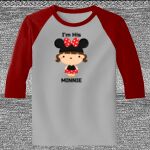 Raglan 3/4 Roundneck Shirt (Gray Body) Thumbnail