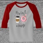 Raglan 3/4 Roundneck Shirt (Gray Body) Thumbnail