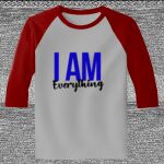 Raglan 3/4 Roundneck Shirt (Gray Body) Thumbnail