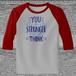 Raglan 3/4 Roundneck Shirt (Gray Body) Thumbnail