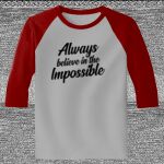 Raglan 3/4 Roundneck Shirt (Gray Body) Thumbnail