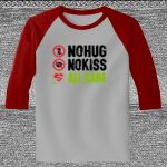 Raglan 3/4 Roundneck Shirt (Gray Body) Thumbnail