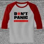 Raglan 3/4 Roundneck Shirt (Gray Body) Thumbnail