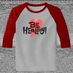 Raglan 3/4 Roundneck Shirt (Gray Body) Thumbnail