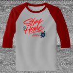 Raglan 3/4 Roundneck Shirt (Gray Body) Thumbnail