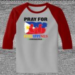 Raglan 3/4 Roundneck Shirt (Gray Body) Thumbnail