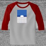 Raglan 3/4 Roundneck Shirt (Gray Body) Thumbnail