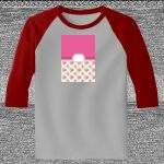 Raglan 3/4 Roundneck Shirt (Gray Body) Thumbnail