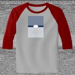 Raglan 3/4 Roundneck Shirt (Gray Body) Thumbnail
