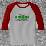 Raglan 3/4 Roundneck Shirt (Gray Body) Thumbnail