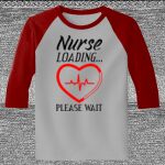 Raglan 3/4 Roundneck Shirt (Gray Body) Thumbnail