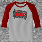 Raglan 3/4 Roundneck Shirt (Gray Body) Thumbnail