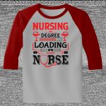 Raglan 3/4 Roundneck Shirt (Gray Body) Thumbnail