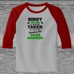 Raglan 3/4 Roundneck Shirt (Gray Body) Thumbnail