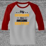 Raglan 3/4 Roundneck Shirt (Gray Body) Thumbnail