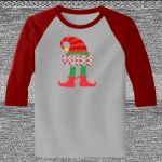 Raglan 3/4 Roundneck Shirt (Gray Body) Thumbnail