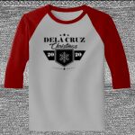 Raglan 3/4 Roundneck Shirt (Gray Body) Thumbnail