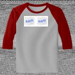 Raglan 3/4 Roundneck Shirt (Gray Body) Thumbnail