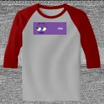 Raglan 3/4 Roundneck Shirt (Gray Body) Thumbnail