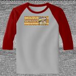 Raglan 3/4 Roundneck Shirt (Gray Body) Thumbnail