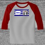 Raglan 3/4 Roundneck Shirt (Gray Body) Thumbnail