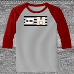 Raglan 3/4 Roundneck Shirt (Gray Body) Thumbnail