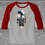 Raglan 3/4 Roundneck Shirt (Gray Body) Thumbnail