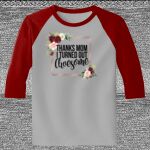 Raglan 3/4 Roundneck Shirt (Gray Body) Thumbnail