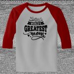 Raglan 3/4 Roundneck Shirt (Gray Body) Thumbnail