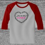 Raglan 3/4 Roundneck Shirt (Gray Body) Thumbnail