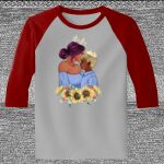 Raglan 3/4 Roundneck Shirt (Gray Body) Thumbnail