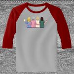 Raglan 3/4 Roundneck Shirt (Gray Body) Thumbnail