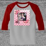 Raglan 3/4 Roundneck Shirt (Gray Body) Thumbnail