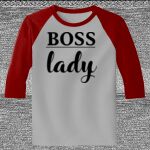 Raglan 3/4 Roundneck Shirt (Gray Body) Thumbnail