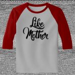 Raglan 3/4 Roundneck Shirt (Gray Body) Thumbnail