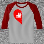 Raglan 3/4 Roundneck Shirt (Gray Body) Thumbnail