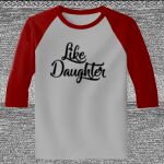 Raglan 3/4 Roundneck Shirt (Gray Body) Thumbnail