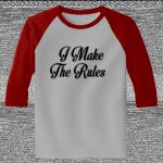 Raglan 3/4 Roundneck Shirt (Gray Body) Thumbnail