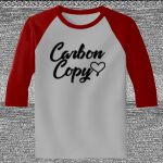 Raglan 3/4 Roundneck Shirt (Gray Body) Thumbnail