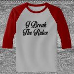 Raglan 3/4 Roundneck Shirt (Gray Body) Thumbnail